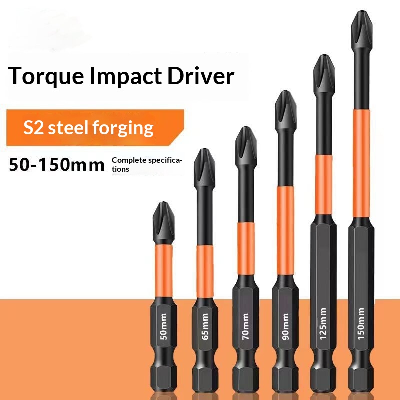 Extended, High-hardness Cross-head Impact-resistant Electric Screwdriver Bit