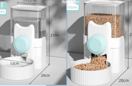 Hanging Cat Water Fountain And Automatic Dog Feeder For Drinking