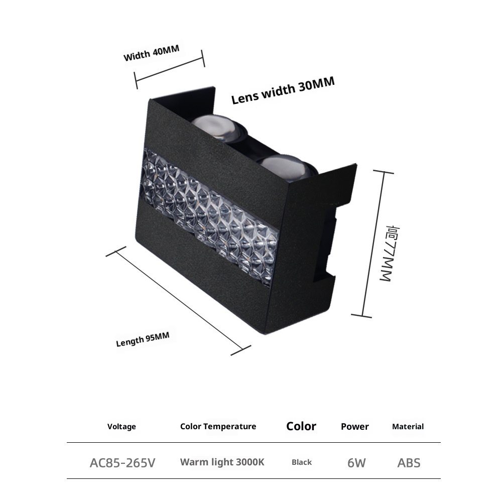 Outdoor Wall Light Wiring Model Villa Spotlight Perimeter Wall Light - Image 5