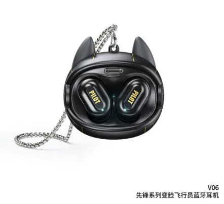 Welcome To The Vanguard Creative Rotating Face-Change Bluetooth Earbuds