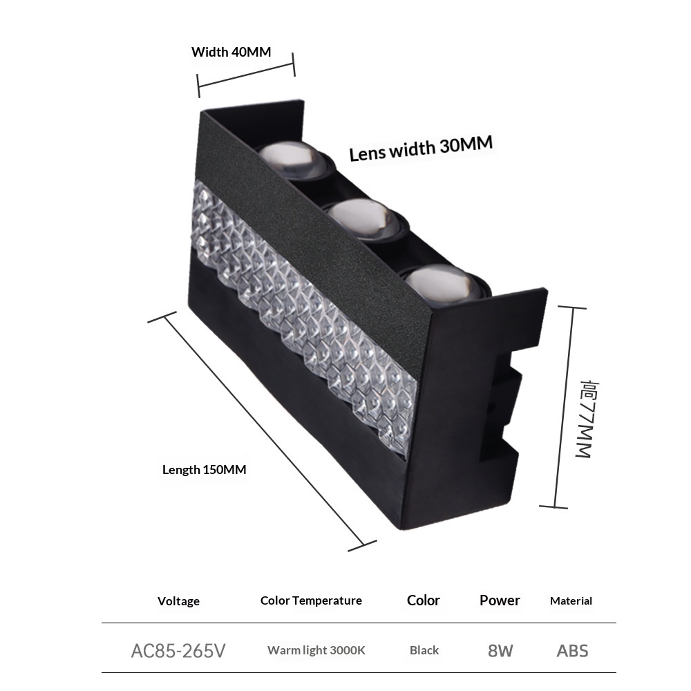 Outdoor Wall Light Wiring Model Villa Spotlight Perimeter Wall Light - Image 6