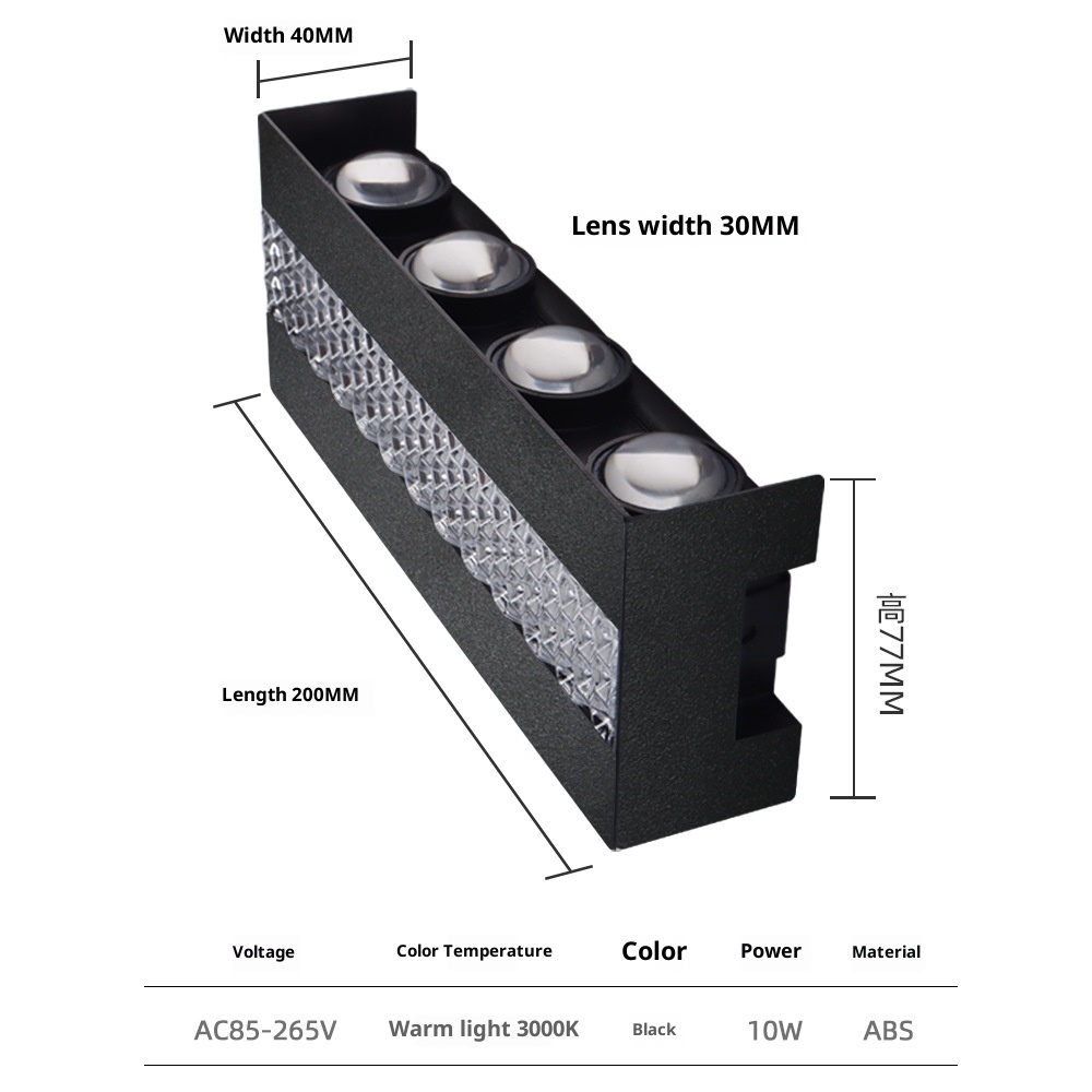 Outdoor Wall Light Wiring Model Villa Spotlight Perimeter Wall Light - Image 7