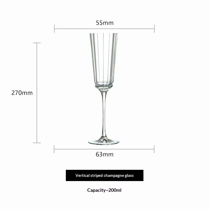 French-style Romantic Tall Champagne Flutes