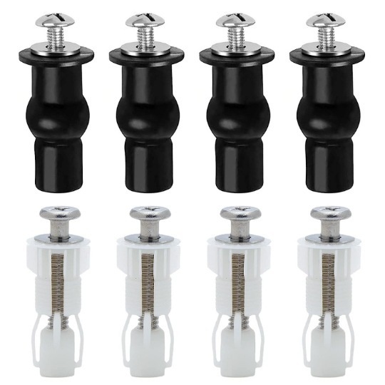 Rubber Nylon Expansion Screw Anchor For Toilet Seat Lid Accessories