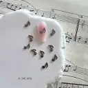 Music Symbols Alloy Jewelry Nails Metal Accessories view 3