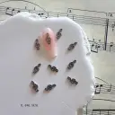 Music Symbols Alloy Jewelry Nails Metal Accessories view 8