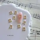 Music Symbols Alloy Jewelry Nails Metal Accessories view 4