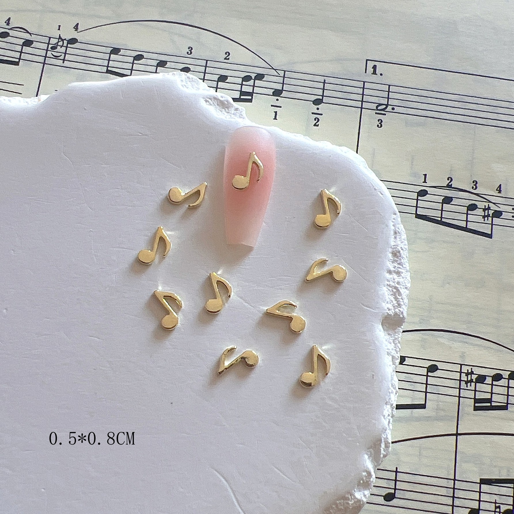 Music Symbols Alloy Jewelry Nails Metal Accessories