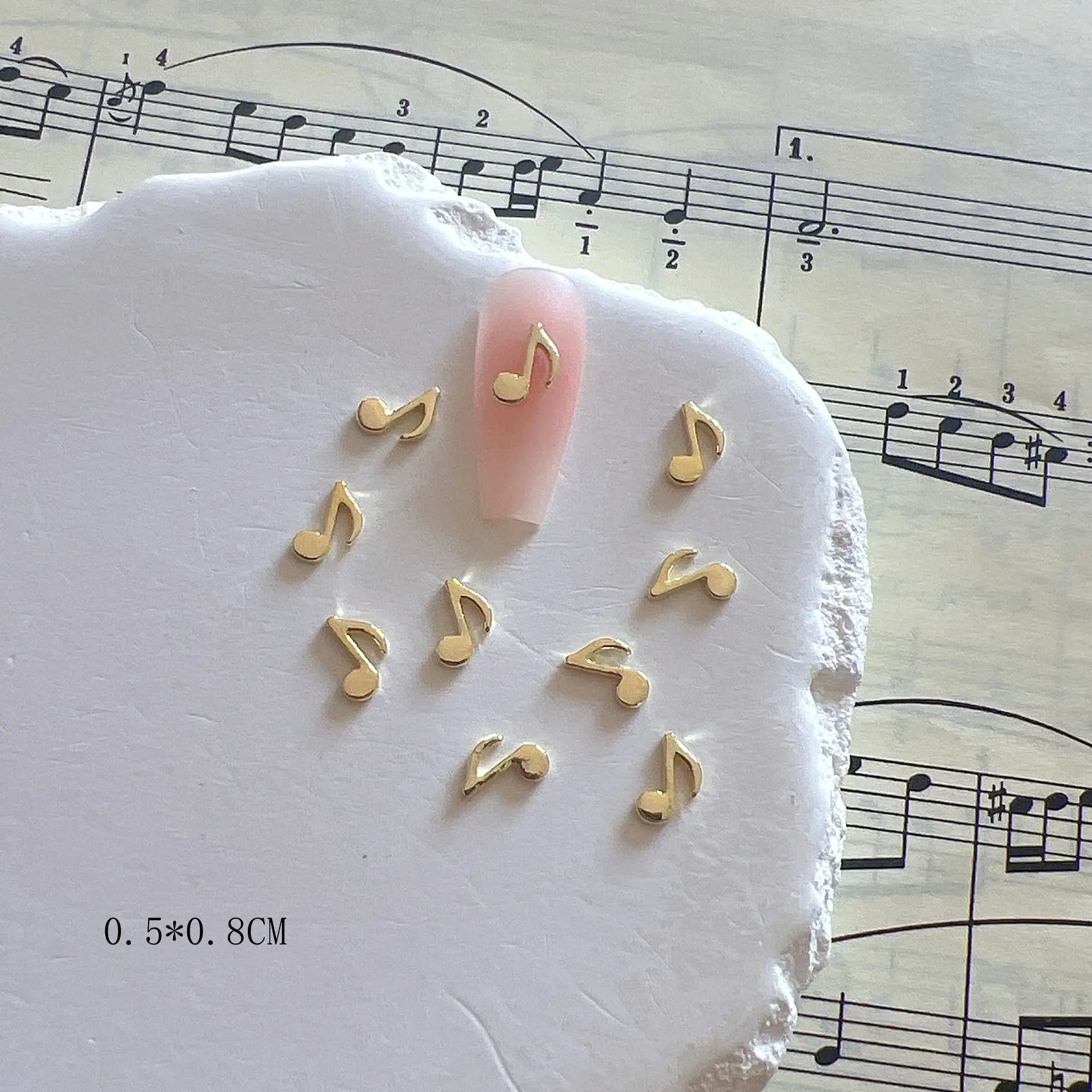 Music Symbols Alloy Jewelry Nails Metal Accessories