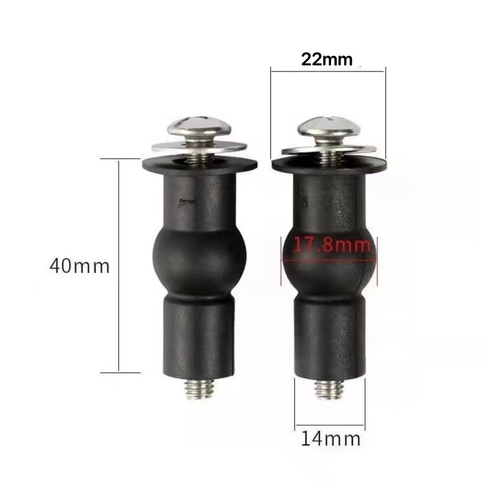 Rubber Nylon Expansion Screw Anchor For Toilet Seat Lid Accessories