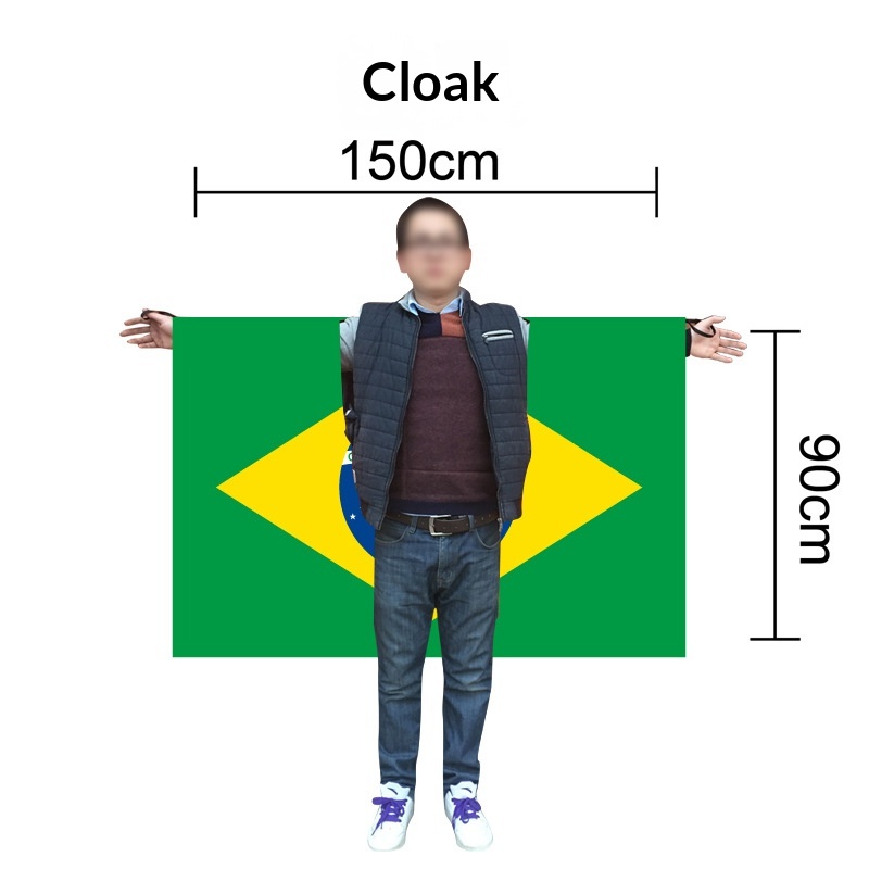 World Cup Fan Support National Flag Cape 3