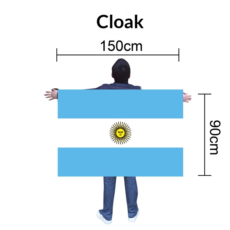 World Cup Fan Support National Flag Cape 5
