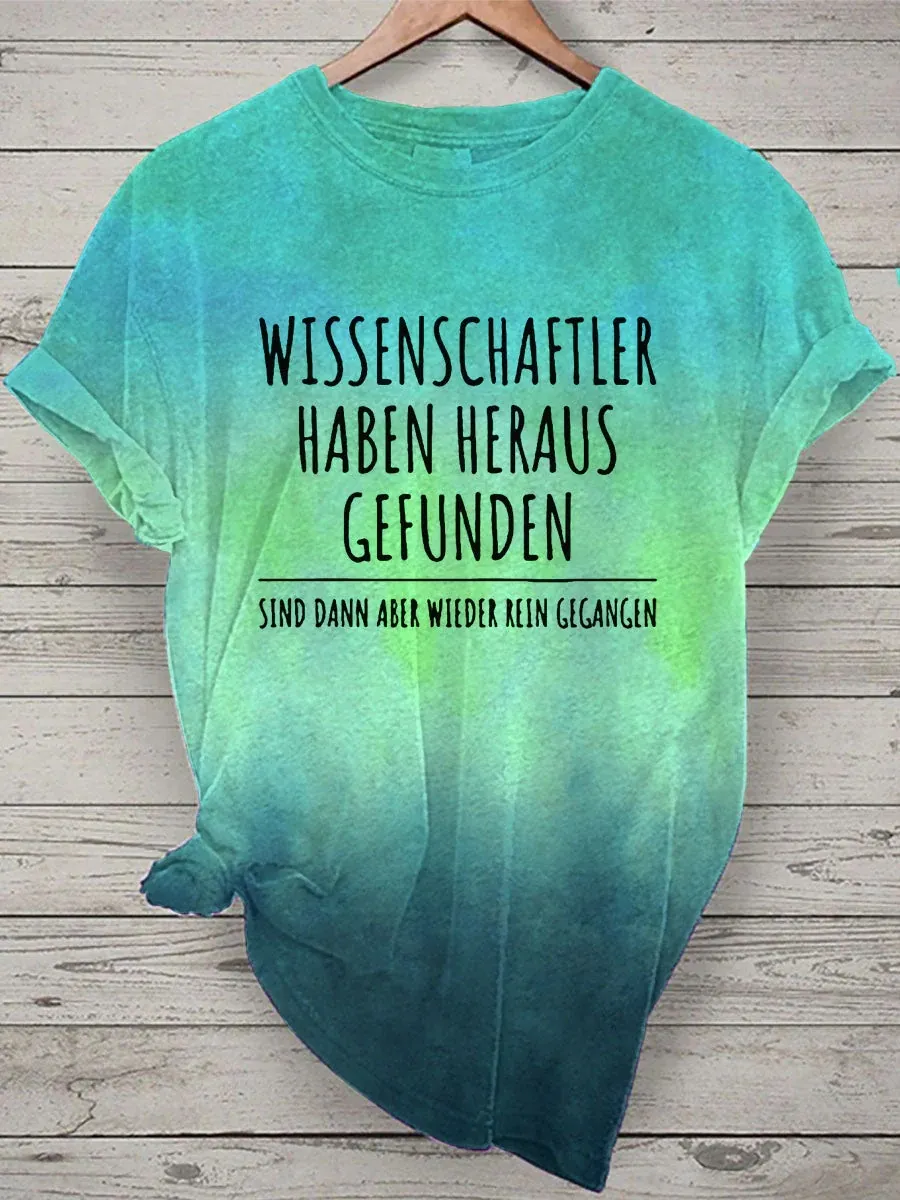 Cotton-like Printing Gradient Of Women's T-shirts - 1 Style-2Xl