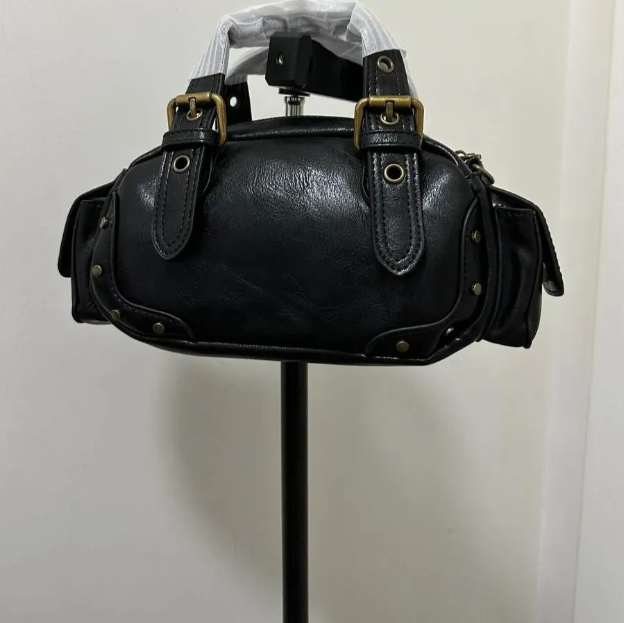 High-end Niche New Womens Crossbody Handbag - Black