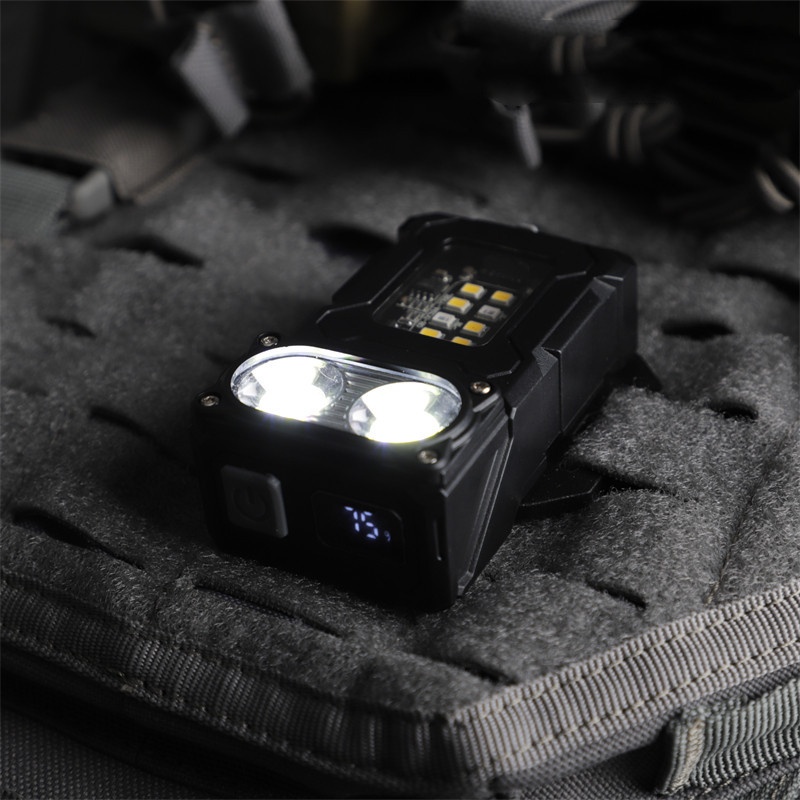 Multi-functional Tactical Work Tactical Vest LED Mini Light For Illumination And Signaling Outdoor Pack-mounted Flashlight