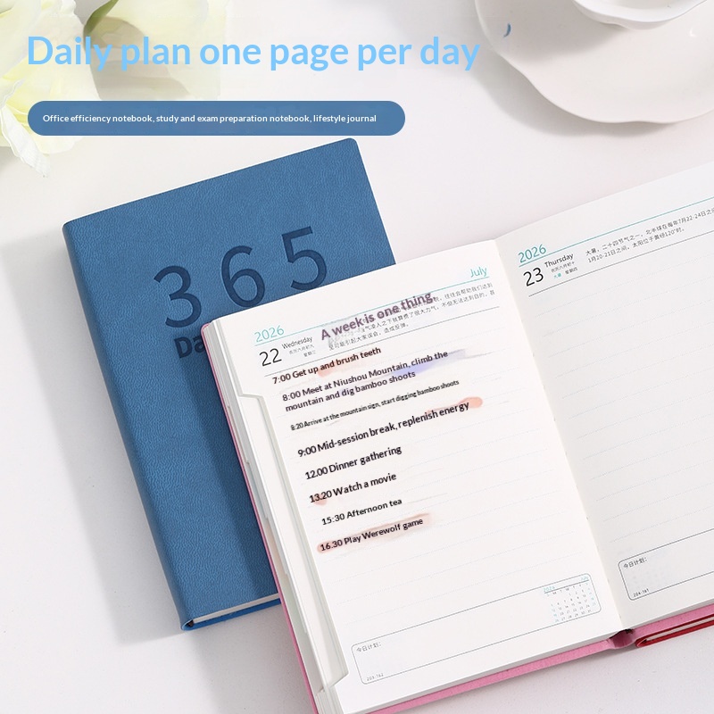 365-Day Daily Planner Portable And Easy To Carry