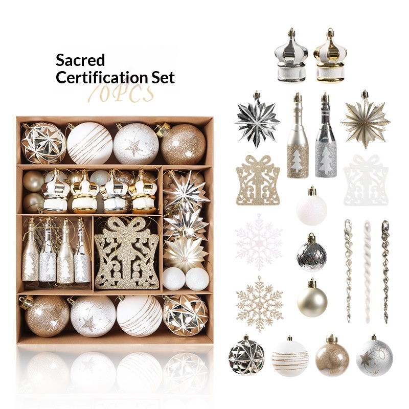 Birthday Electroplated Painted Ornaments Christmas Tree Hangings 4