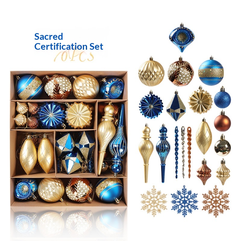 Birthday Electroplated Painted Ornaments Christmas Tree Hangings 6