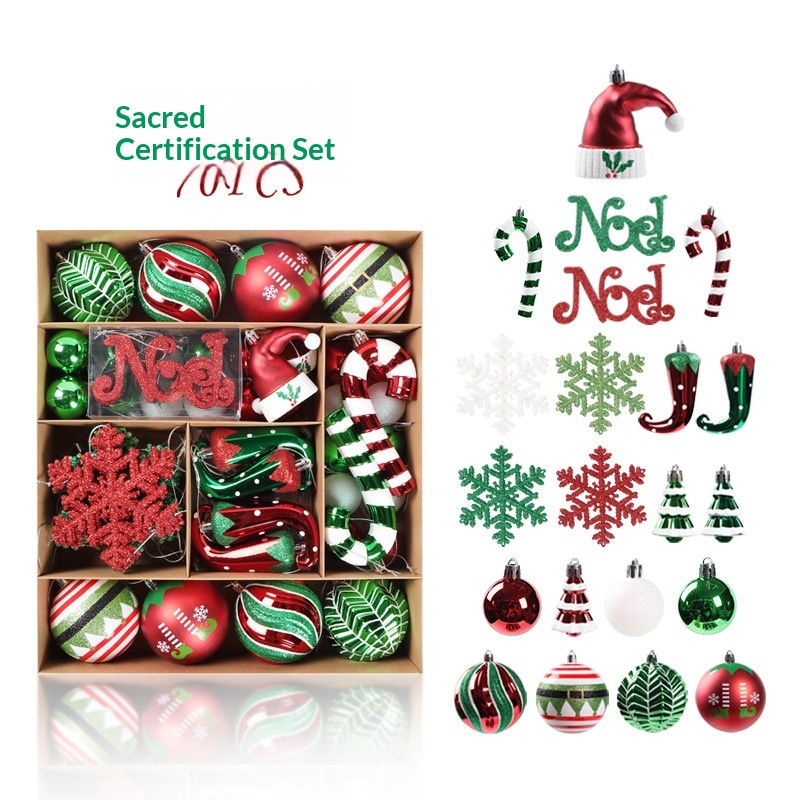 Birthday Electroplated Painted Ornaments Christmas Tree Hangings 3