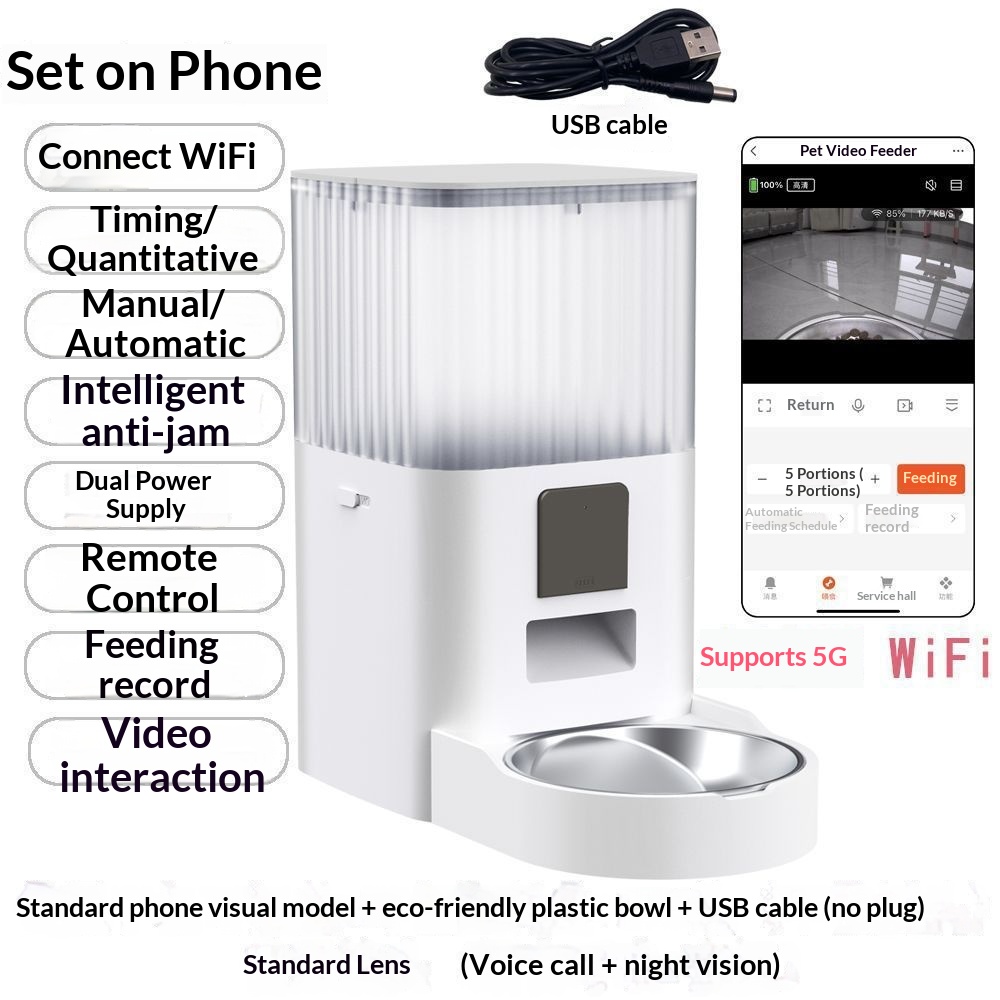 Remote Pet Feeder With Scheduled Feeding And Monitoring Features