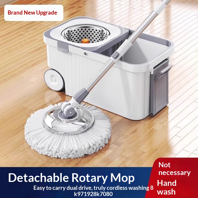Self-wringing, Hands-free Spin Mop