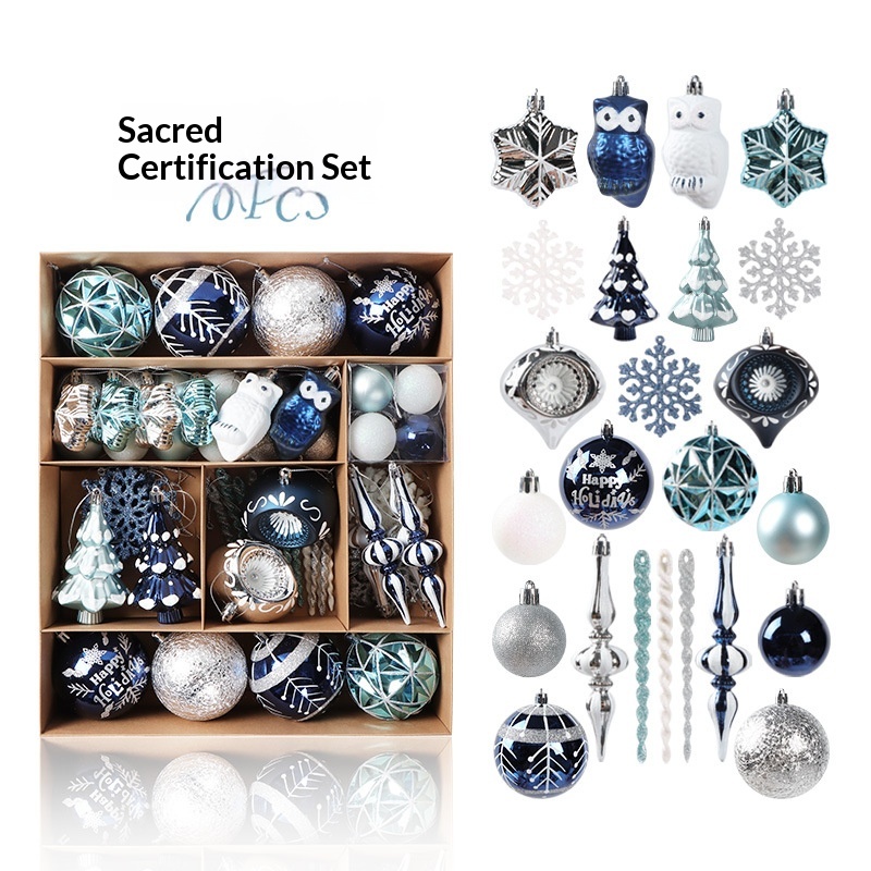 Birthday Electroplated Painted Ornaments Christmas Tree Hangings 8