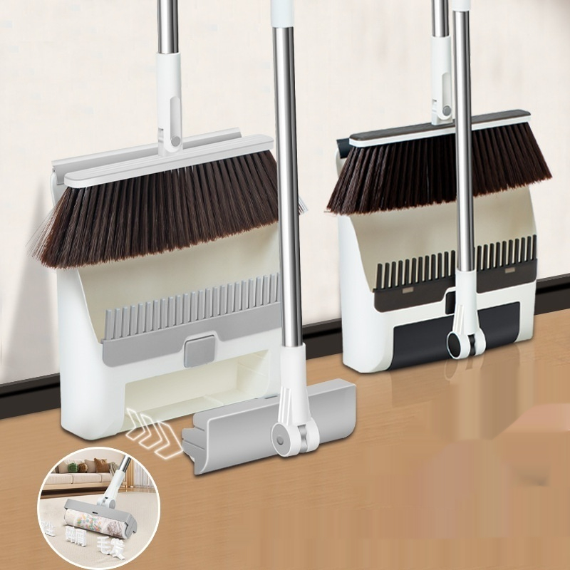 New Cross-border Broom And Dustpan Set Large Household Lint Roller And Broom