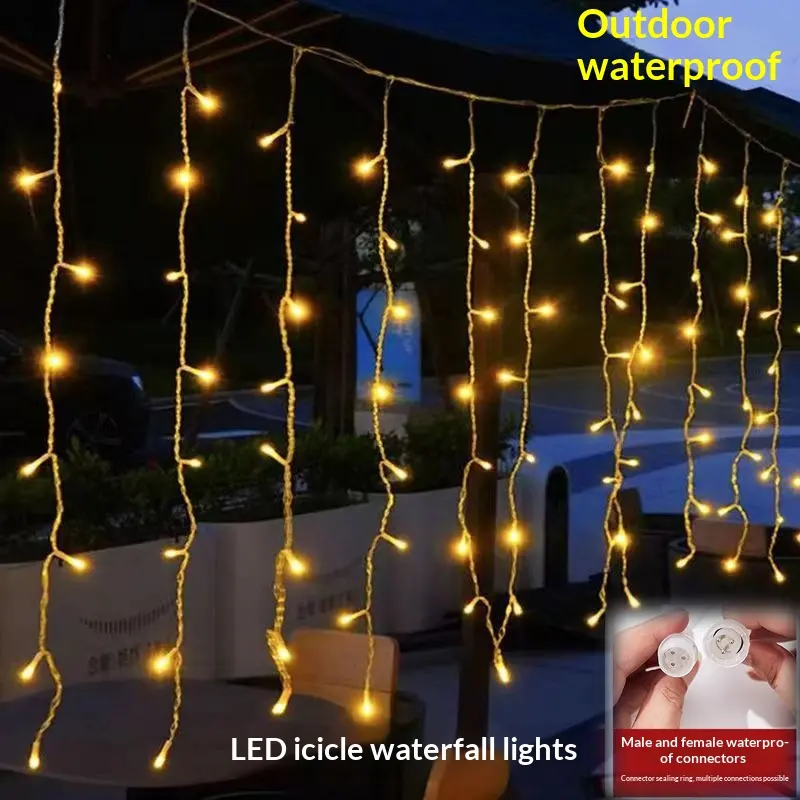 Waterproof Icicle Waterfall Lights