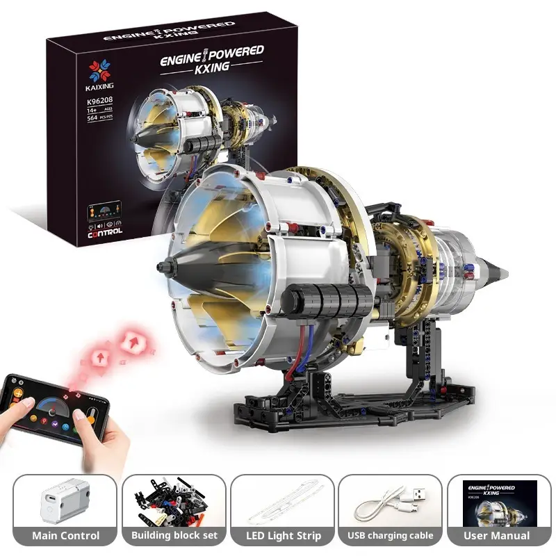 Remote-Controlled Electric Assembly Toy Dynamic Tabletop Building Block Ornaments