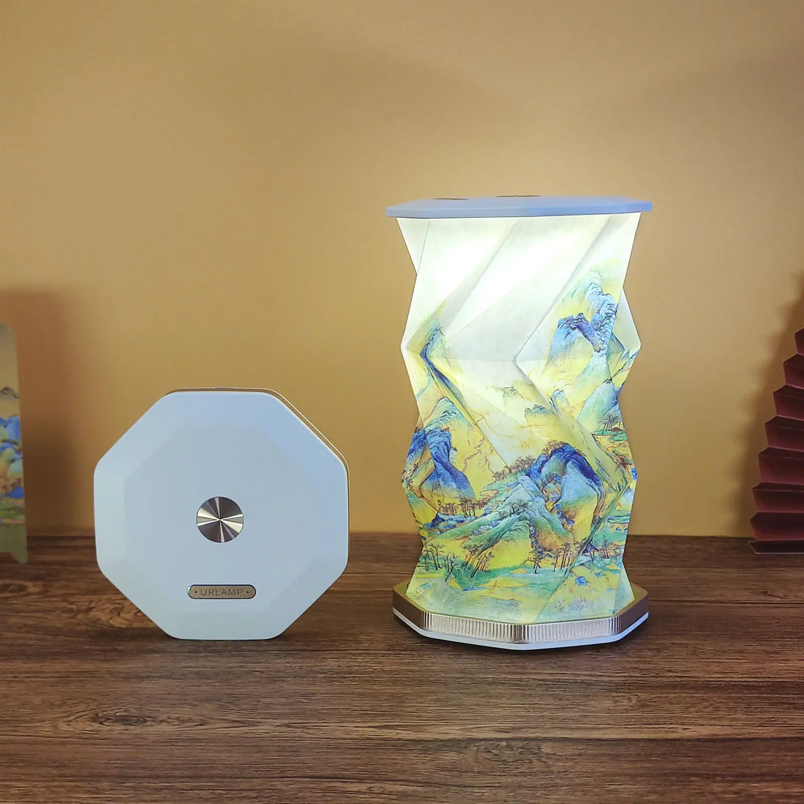Creative Gift Folding Rotating Mid-Autumn Lantern