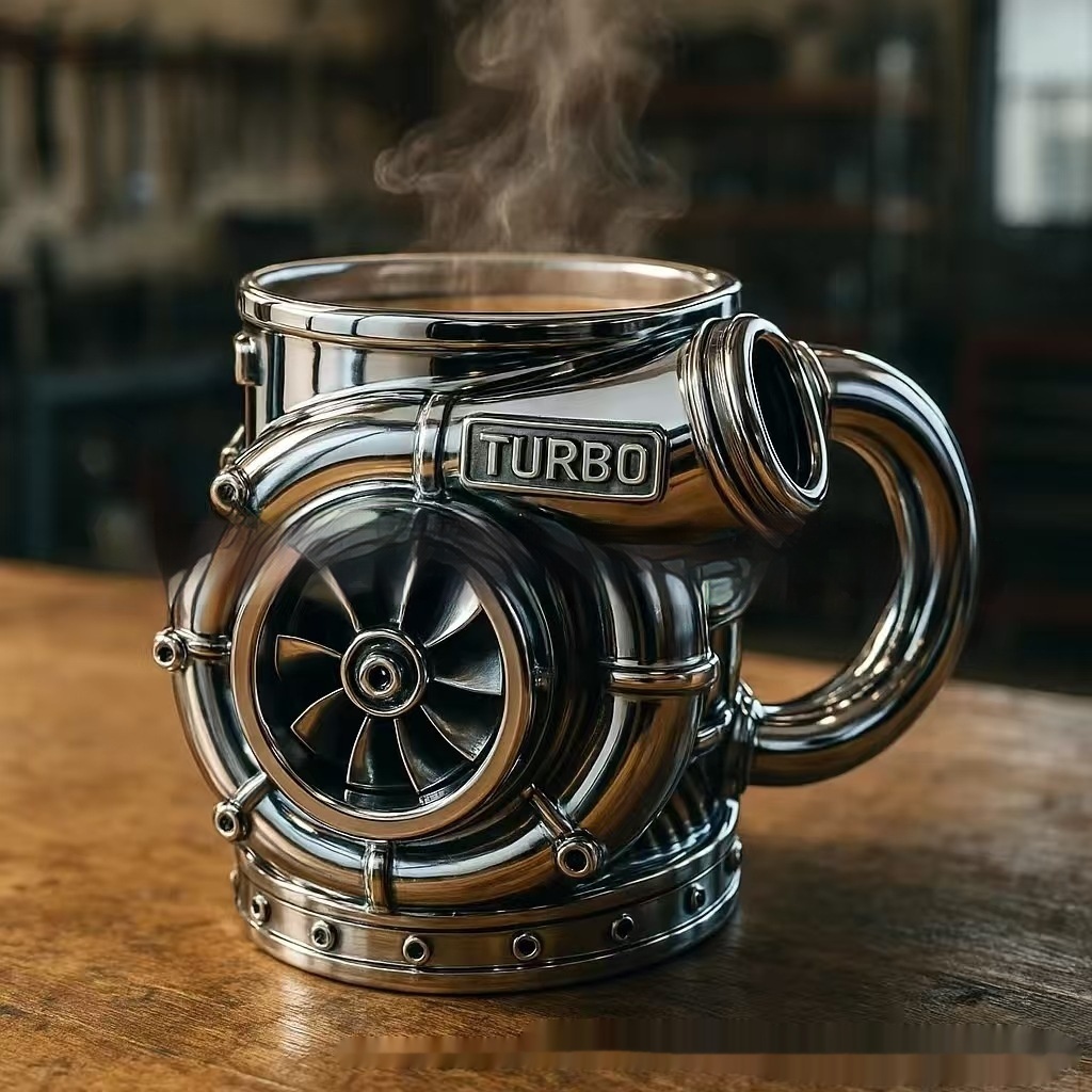 Creatively Designed Turbocharged Engine Style Water Bottle 3