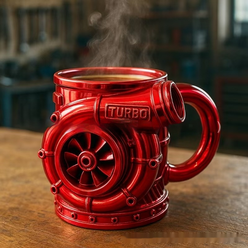 Creatively Designed Turbocharged Engine Style Water Bottle 4