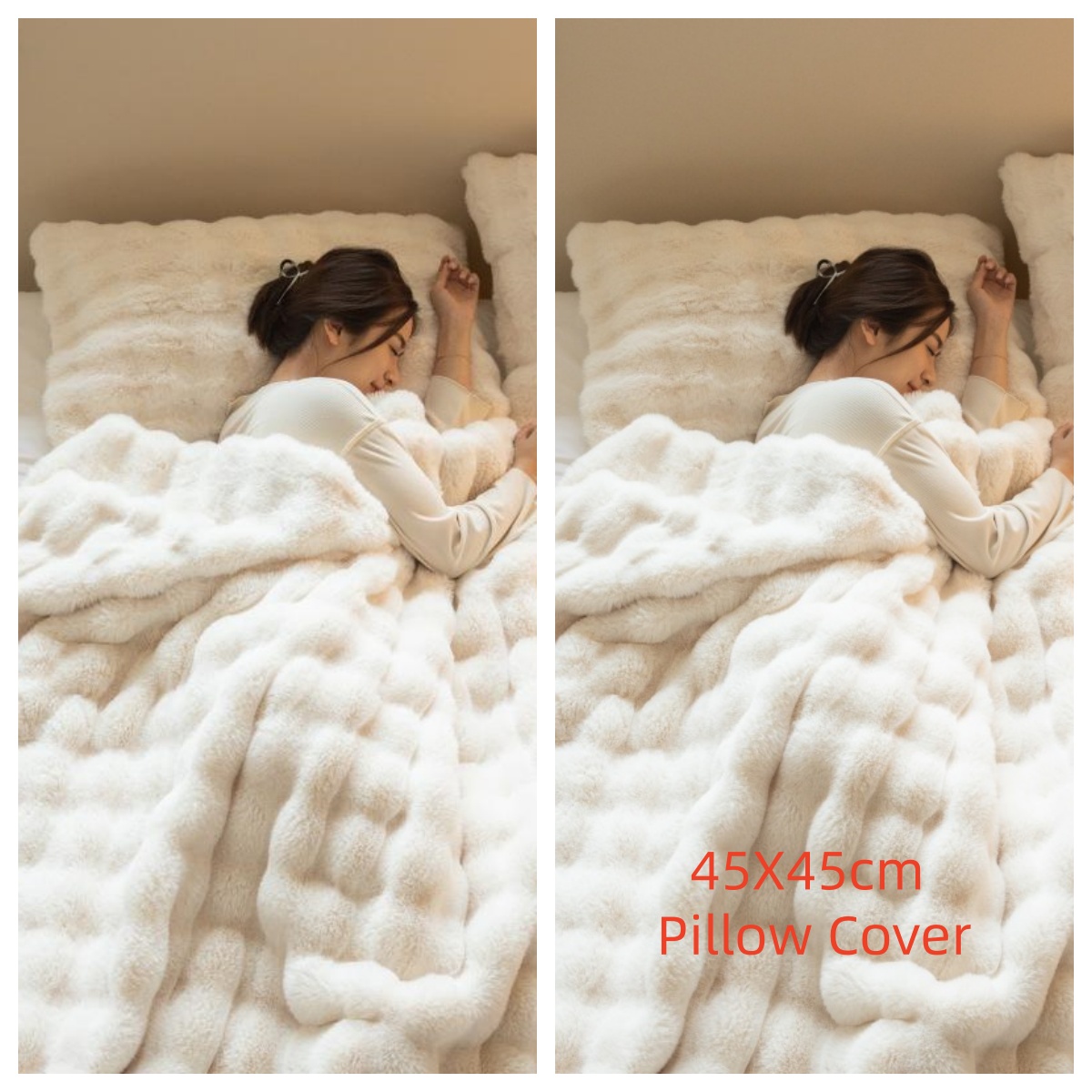 Polyester Carpet Rabbit Bubble Velvet Thickened Nap Blanket Quilt