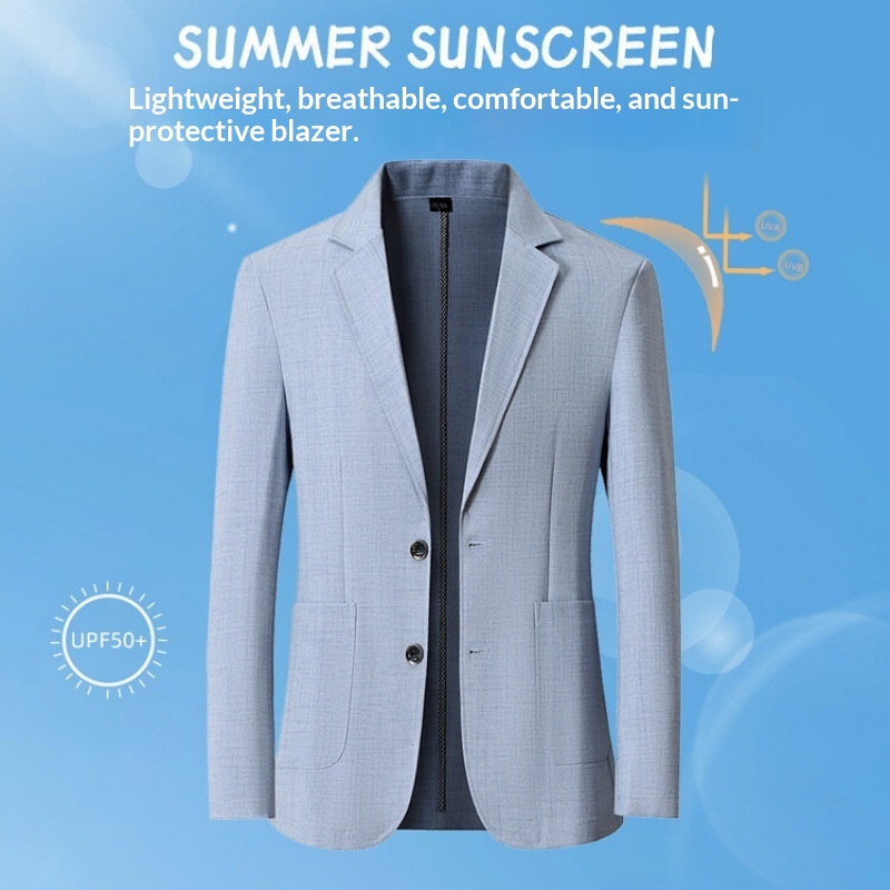 Sun-protective Jacket A Casual Relaxed Outerwear Piece Perfect For Business Commutes