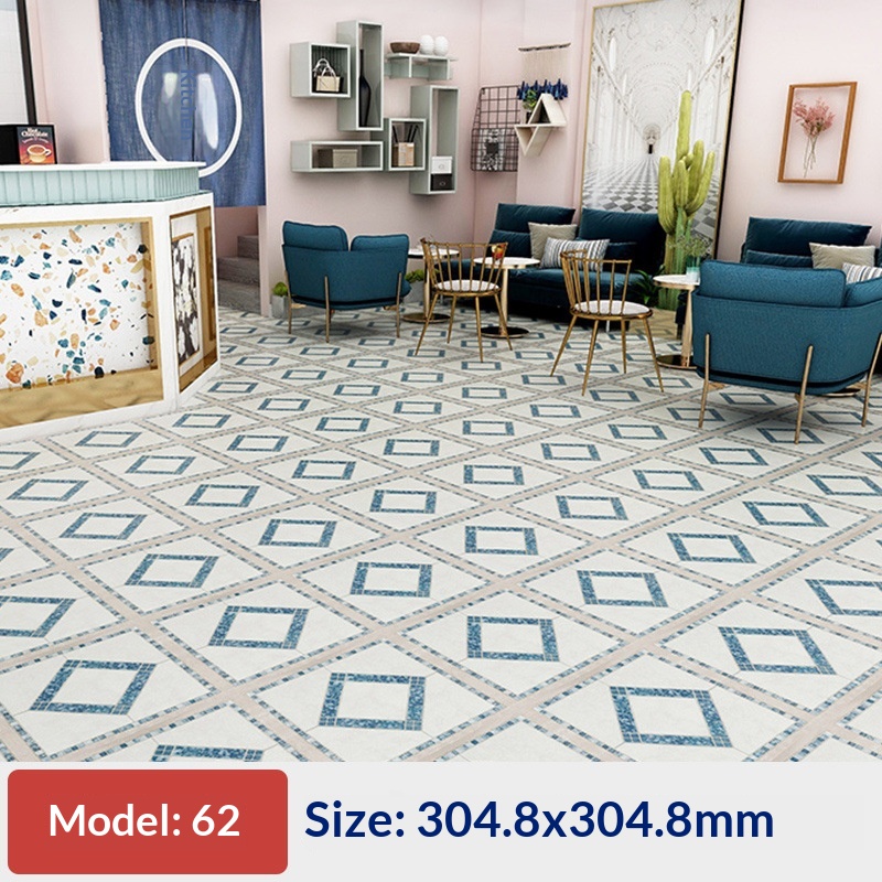 Self-adhesive Flooring Vinyl PVC Floor Tiles Floor Adhesive 12