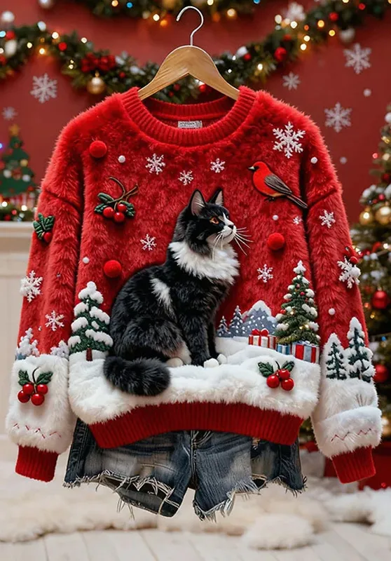 New Flannel Christmas Top With Sweet Crew Neck And Snowman Design Jlnwy13Cqfsq461 M - Shop at LoveMi