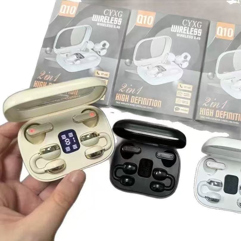 New Q10 Q8 Dual-Ear Wireless Bluetooth Headphones