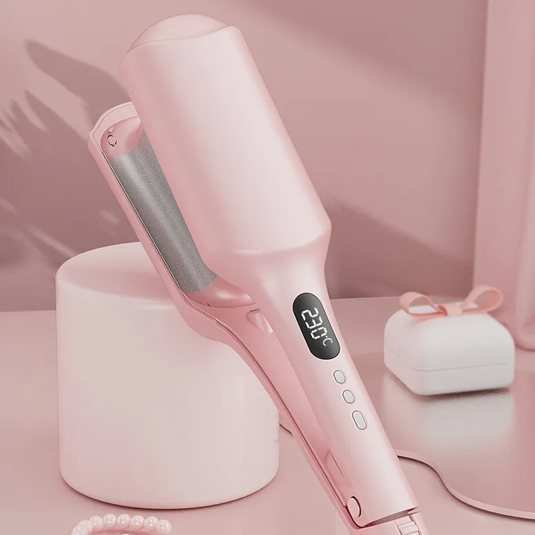 Negative-ion Hair Curling Iron W-shaped Wave Curler