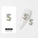 3D Digital Explosion Gold Nail Jewelry Diamond Accessories view 9