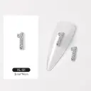 Silver Digital Sparkling Diamond Alloy Nail Decoration view 9