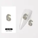 3D Digital Explosion Gold Nail Jewelry Diamond Accessories view 5