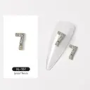 3D Digital Explosion Gold Nail Jewelry Diamond Accessories view 3