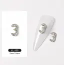 3D Digital Explosion Gold Nail Jewelry Diamond Accessories view 2