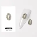 3D Digital Explosion Gold Nail Jewelry Diamond Accessories view 1