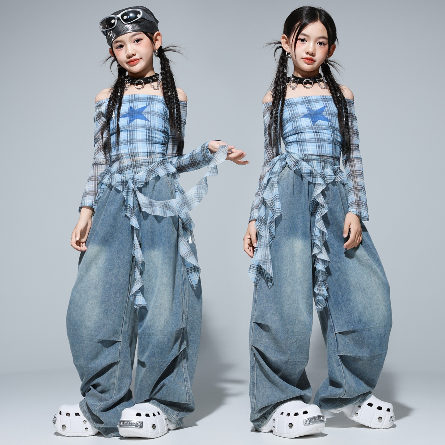 Girls Clothing Kids Hip-Hop Street Dance Trendy Outfit Set