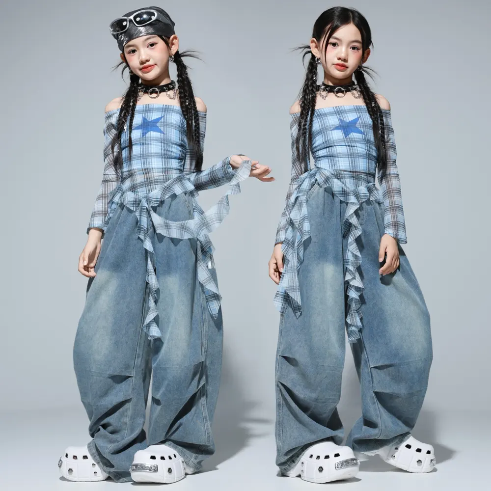 Girls Clothing Kids Hip-Hop Street Dance Trendy Outfit Set