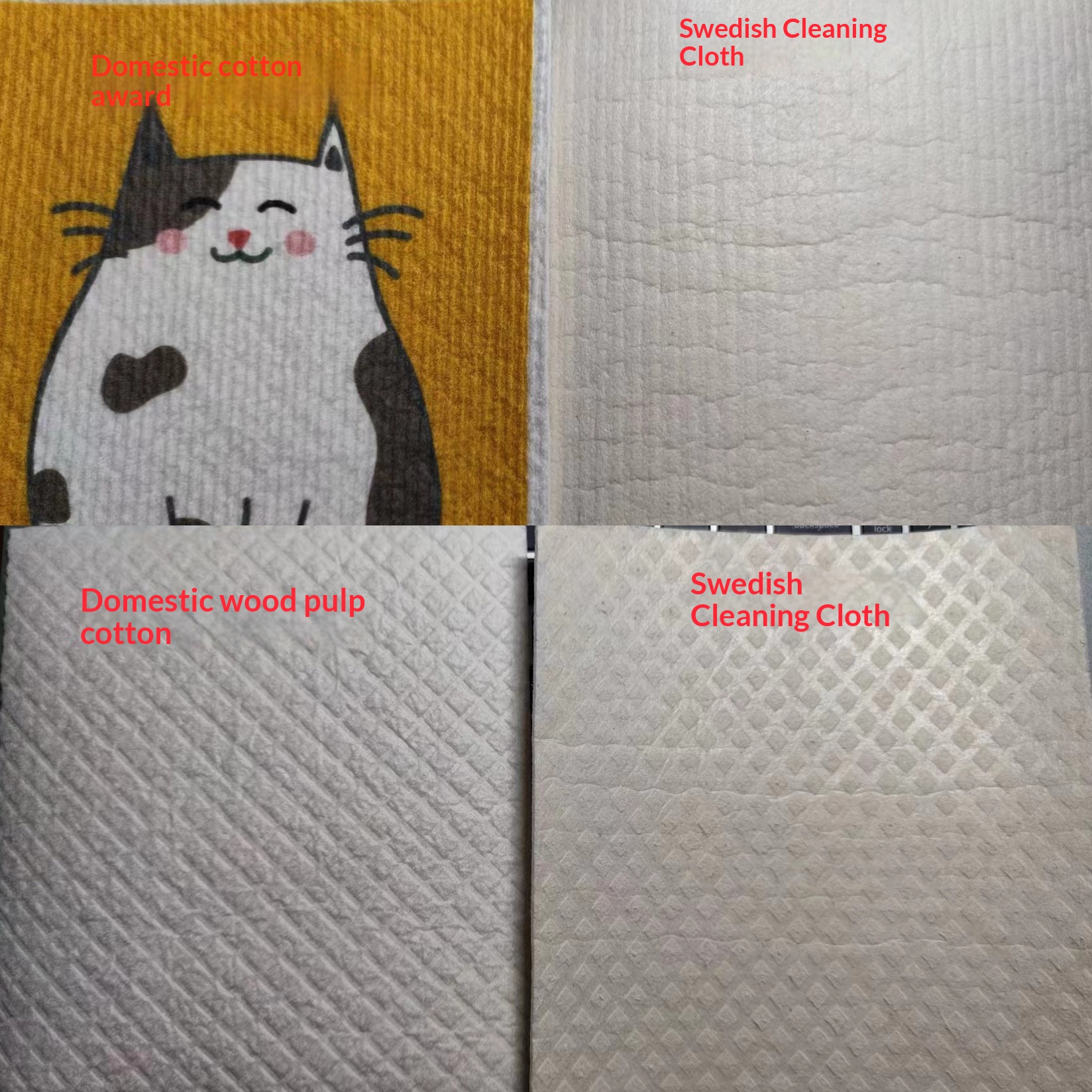 Wood Pulp Cotton Cleaning Cloth Non-woven Fabric That Absorbs Water But Repels Oil 3