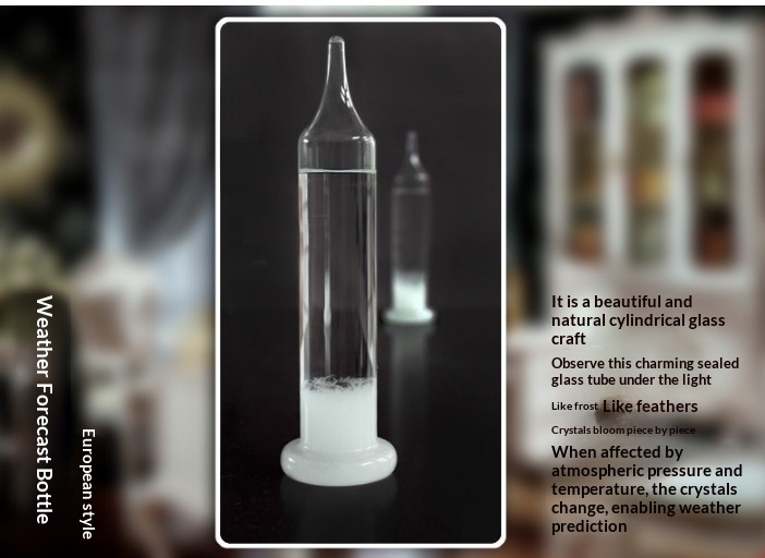 Home decor glass gift weather forecast bottle storm jar