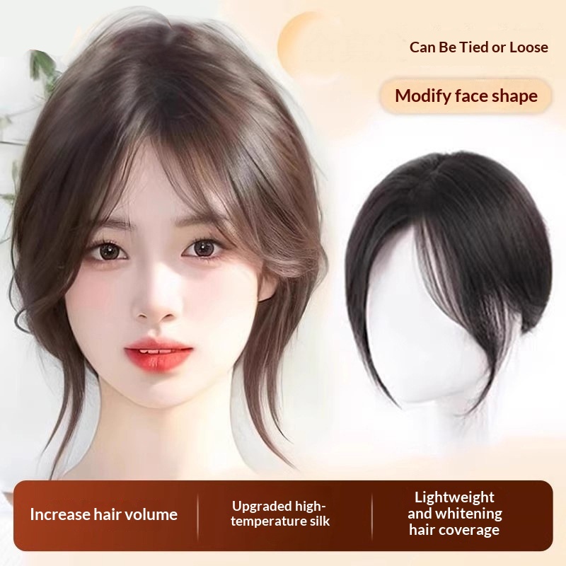 Lightweight Volumizing Faux Bangs And Hairpiece For A Fuller Look