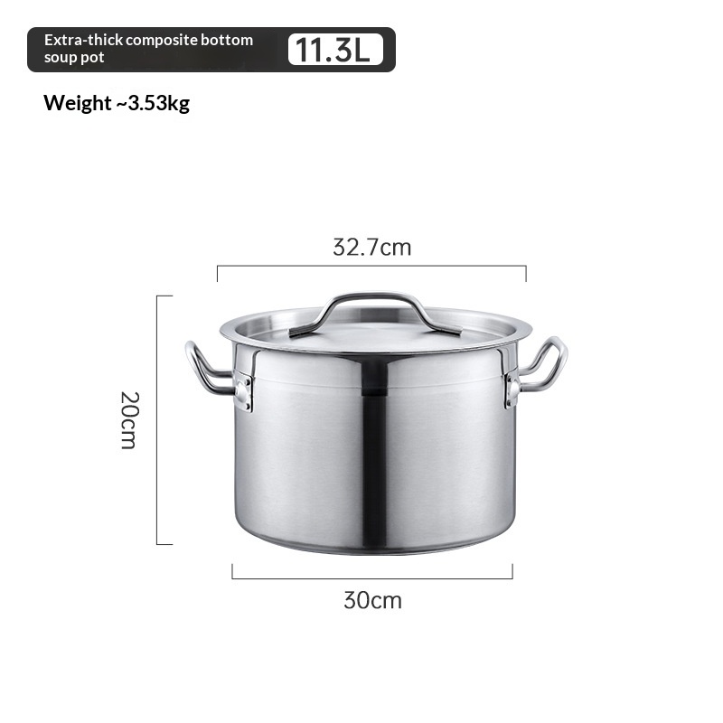 Stainless Steel Soup Barrel Round Large Capacity